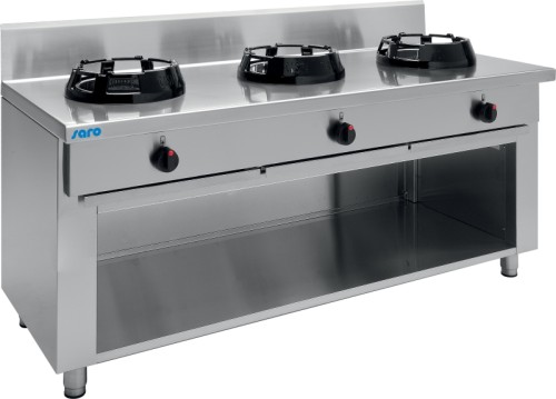 Wok-Gasherd Modell CC/03 mit offenem Unterbau