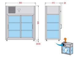 Panorama-Kühlvitrine LINUS 150