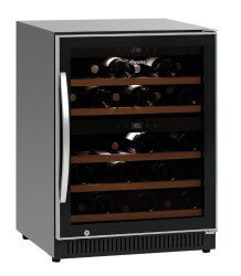 Weinkühlschrank 2 Zonen für 40 Flaschen mit Glastür