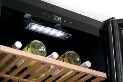 Weinkühlschrank 2 Zonen für 40 Flaschen mit Glastür