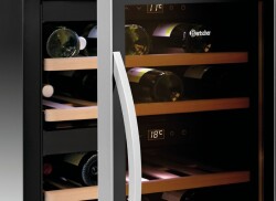 Weinkühlschrank 2 Zonen für 40 Flaschen mit Glastür