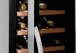Weinkühlschrank 2 Zonen für 38 Flaschen mit Glastür