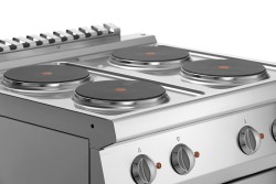 Elektroherd 4 Platten mit Elektrobackofen 1/1 GN - Serie 700