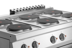 Elektroherd 6 Platten mit Elektrobackofen 1/1 GN