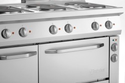 Elektroherd 6 Platten mit Elektrobackofen 1/1 GN
