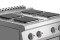 Elektroherd 4 eckige Platten mit Elektrobackofen 1/1 GN