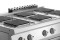Elektroherd 6 eckige Platten mit Elektrobackofen 1/1 GN