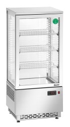 Mini-Kühlvitrine 78L Edelstahl