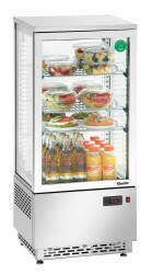 Mini-Kühlvitrine 78L Edelstahl