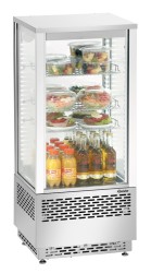 Mini-Kühlvitrine 78L Edelstahl
