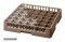 Gläserkorb 36 Fächer - Fachgröße 73 x 73 mm Höhe 123 mm