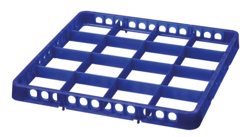 Spülkorbteiler 16 Fächer - 500 x 500 x 45 - dunkelblau