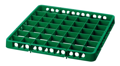 Spülkorbteiler 49 Fächer - 500 x 500 x 45 - grün