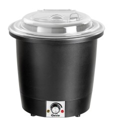 Suppentopf 10 Liter schwarz