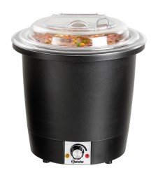 Suppentopf 10 Liter schwarz