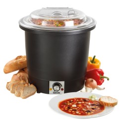 Suppentopf 10 Liter schwarz