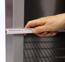 Edelstahl Kühlschrank mit 2 Türen Ready KU 1407