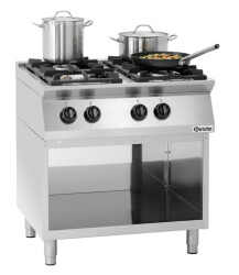 Gasherd 4 Flammen mit offenem Unterbau MFG 7040