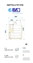 Speiseeisvitrine ISETTA 6 TP STD