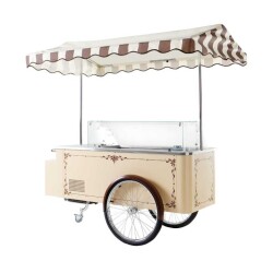 NordCap Speiseeiswagen CARRETTINO BEIGE