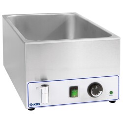 Bainmarie mit Ablasshahn für 1x GN 1/1 max 150mm hoch