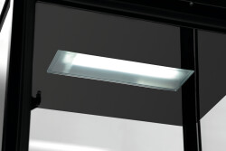 Mini-Kühlvitrine 98L-SW schwarz