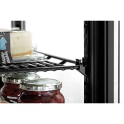 Mini-Kühlvitrine 98L-SW schwarz