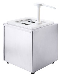 Edelstahl Saucendispenser mit Pumpe - 1 Behälter