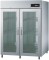 Edelstahl Kühlschrank 2-türig Glastür NOVA BR 1300 GN 2/1