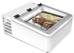 Auftisch-Vitrine MINI CREAM 3V LED