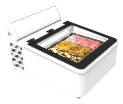 Auftisch-Vitrine MINI CREAM 3V LED CP