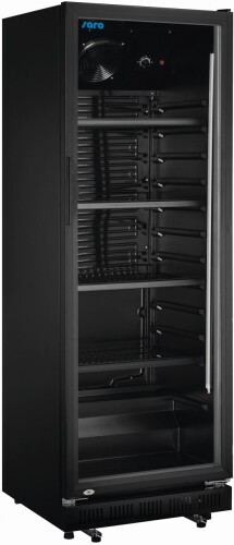 Getränkekühlschrank schwarz mit Glastür Modell GTK 360