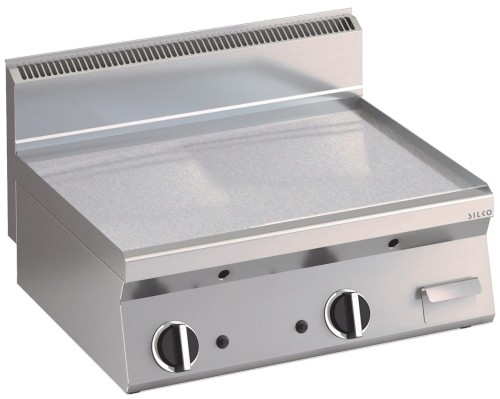 Gas Grillplatte glatt verchromt 2 HZ Tischgerät B600