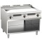 Elektro-Grillplatte verchromt glatt 22,5kW 3 Heizzonen off. Unterbau