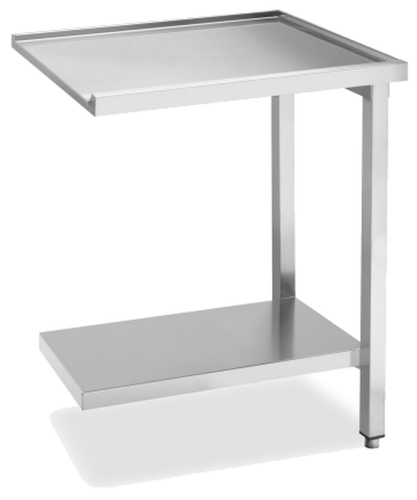 Ablauftisch Breite 700 mm mit Grundboden ohne Aufkantung