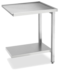 Ablauftisch Breite 700 mm mit Grundboden ohne Aufkantung