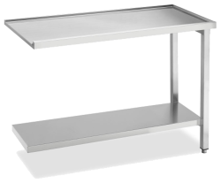 Ablauftisch Breite 1200 mm mit Grundboden ohne Aufkantung