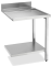 Ablauftisch Breite 700 mm mit Grundboden Anbau rechts