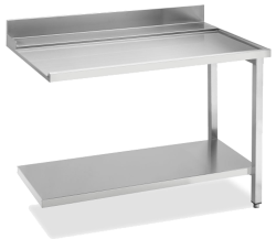 Ablauftisch Breite 1200 mm mit Grundboden Anbau rechts