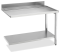 Ablauftisch Breite 1200 mm mit Grundboden Anbau rechts