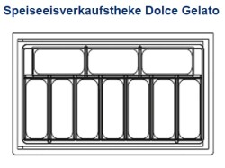 Speiseeisverkaufstheke Dolce Gelato