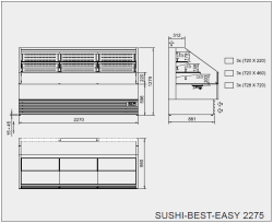 WiHA Sushiverkaufstheke SUSHI-BEST-EASY 2000
