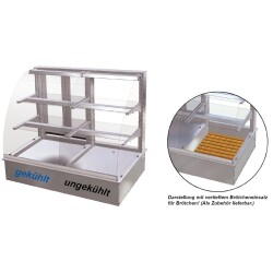 WiHA Kombivitrine Snack Counter 520 Kombi BE 1.5k+1.5 rund