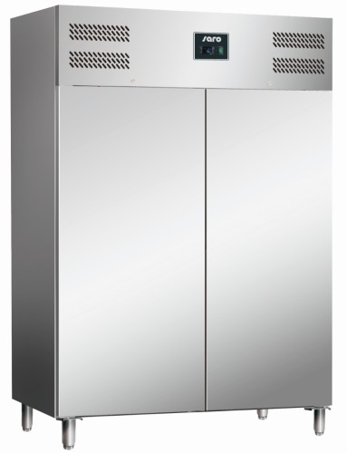 Edelstahl-Kühlschrank 2 Türen 2/1 GN Modell TORE GN 1400 TN