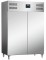 Edelstahl-Kühlschrank 2 Türen 2/1 GN Modell TORE GN 1400 TN