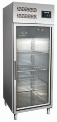 Edelstahl Kühlschrank mit Glastür 2/1 GN Modell...