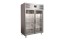 Edelstahl Kühlschrank mit Glastüren 2/1 GN Modell GN 1200 TNG