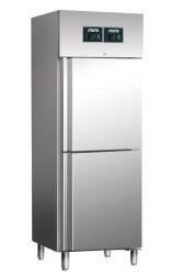 Edelstahl Kühlschrank Kühl-Gefrierkombination...