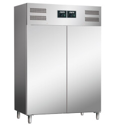 Edelstahl Kühlschrank Kühl-Gefrierkombination...
