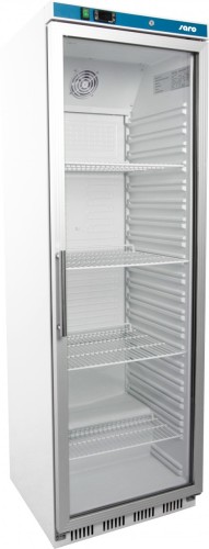 Lagerkühlschrank mit Glastür weiß Modell HK 400 GD